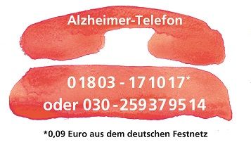 Unter dieser Nummer finden Angehörige Rat und Hilfe. © Deutsche Alzheimer Gesellschaft
